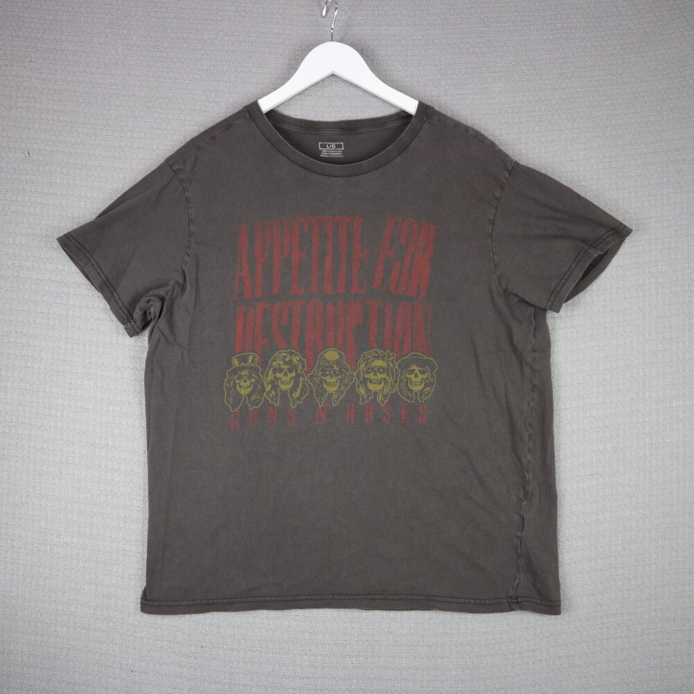 Guns N' Roses Appetite For Destruction Band Tee Mens Large
